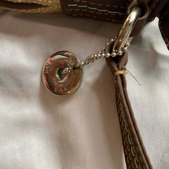 The Sak Jute Weave Shoulder Bag Natural Woven Boho Rustic Eco Chic Handbag - Picture 3 of 11